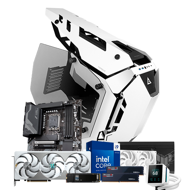 Specter by PhantomCore | Intel Core i9-14900K | RTX 5080 16GB GDDR7 | 96 GB DDR5 | SSD 2 TB NVMe PCIe 5.0 | Enfriamiento Líquido 360 mm LCD | Fuente 1000 W 80+ Gold | Gabinete Antec Torque Blanco y Negro