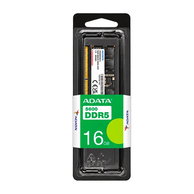 Memoria RAM ADATA Premier, 16GB (1×16GB), DDR5, 5600MHz, CL46, UDIMM, 1.1V – AD5U560016G-S