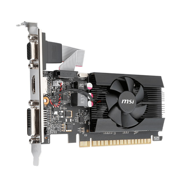 Tarjeta de Video MSI NVIDIA GeForce GT 710 2GB DDR3 Low Profile - 912-V809-2220