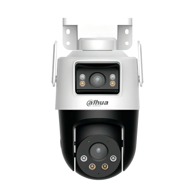 Cámara Dahua IPC-WPT1339DD-SW-3E2-PV, Wi-Fi 6, Doble Lente 3MP+3MP, Pan 352°/Tilt 90°, Luz Blanca + IR, Audio Bidireccional, IP66, microSD 256GB – IPC-WPT1339DD-SW-3E2-PV