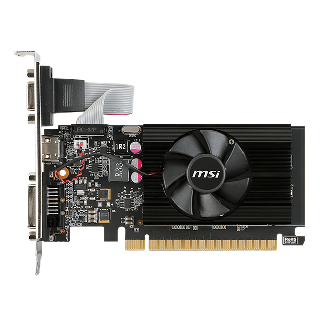 Tarjeta de Video MSI NVIDIA GeForce GT 710 2GB DDR3 Low Profile - 912-V809-2220