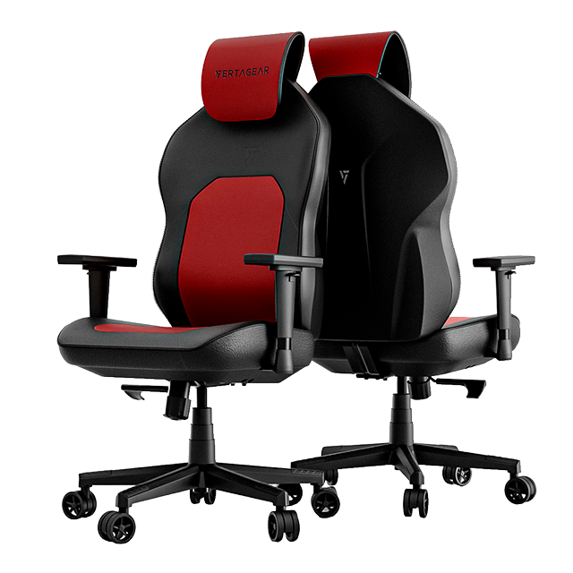 Silla Gamer Vertagear SL1800 Red Edition, Reclinable hasta 140°, ContourMax™, VertaAir™, Soporta 118 kg, Rojo - VG-SL1800_BR
