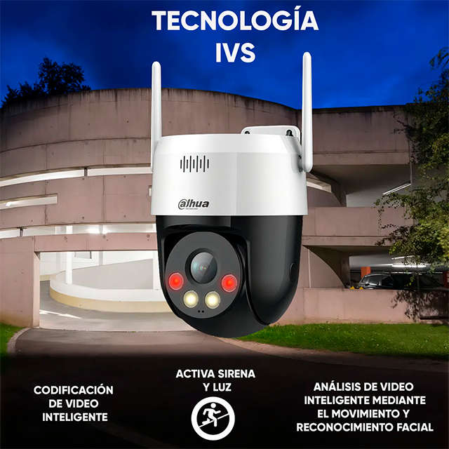 Cámara IP Dahua PT, 5MP, WiFi, Monitoreo Remoto, Detección de Personas, Interior/Exterior, Alámbrica/Inalámbrica - PICOO-A59U-DA
