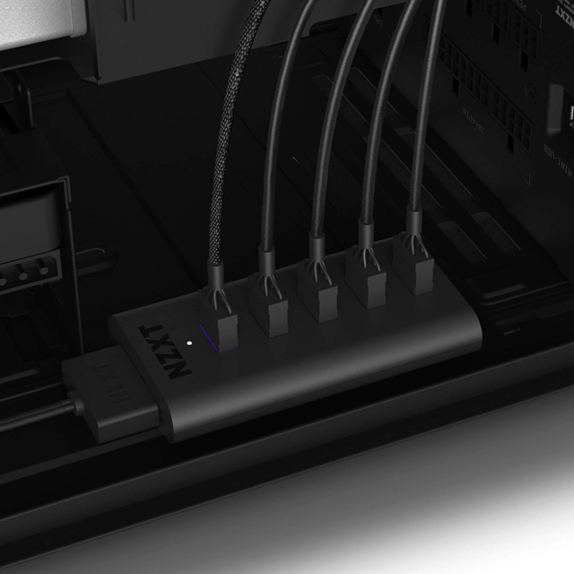 NZXT Hub USB Interno 3 AC-IUSBH-M3, 4 Puertos USB 2.0 Internos, Cuerpo Magnético, Plug and Play – AC-IUSBH-M3