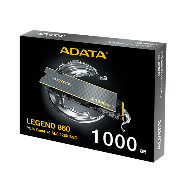 Unidad de Estado Sólido (SSD) Adata Legend 860, 1TB, M.2 2280, PCI Express 4.0 x4 NVMe, Lectura 6000MBs, Escritura 5000MBs, con Disipador - SLEG-860-1000GCS