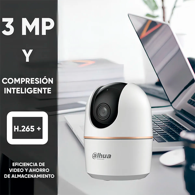Cámara Dahua Hero-K51H, Wi-Fi 6, 5MP 2880×1620, Pan 355°, Tilt −5°~80°, Audio Bidireccional, microSD hasta 256GB – Hero-K51H
