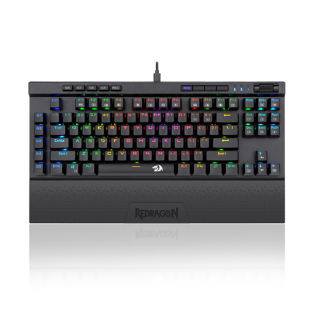 Teclado Mecanico Redragon Magic-Wand Pro K587RGB-PRO, TKL, Switches Redragon Red Opticos, Español