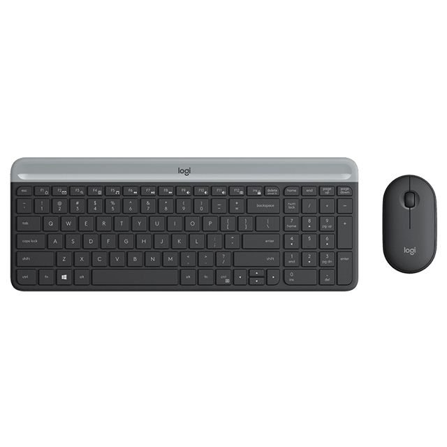 Combo de Teclado y Mouse Logitech Slim Combo MK470, Inalambrico, Español - 920-009437