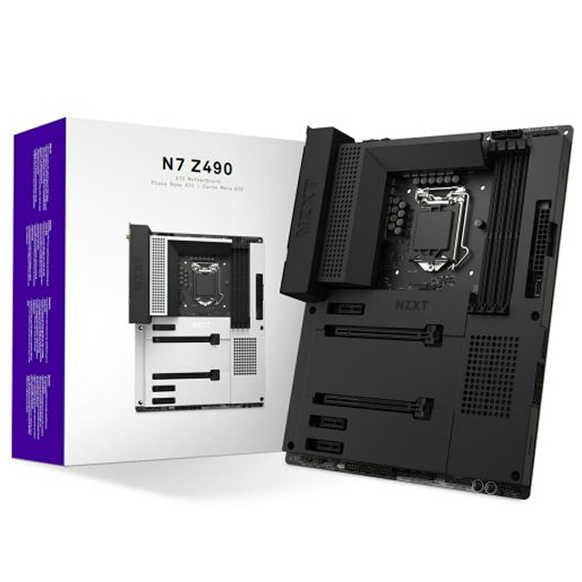 Tarjeta Madre NZXT N7 Z490, 10-11 Gen Intel, LGA 1200, DDR4 4266Mhz OC, ATX, x3 M.2 - N7-Z49XT-B1