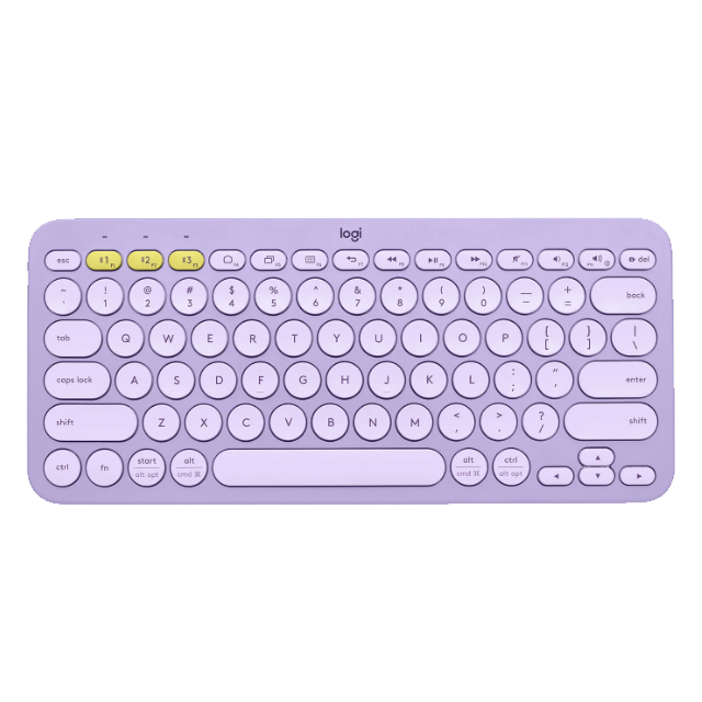 Teclado Logitech K380 Multi-Device Bluetooth Lavander Lemonade - 920-011150