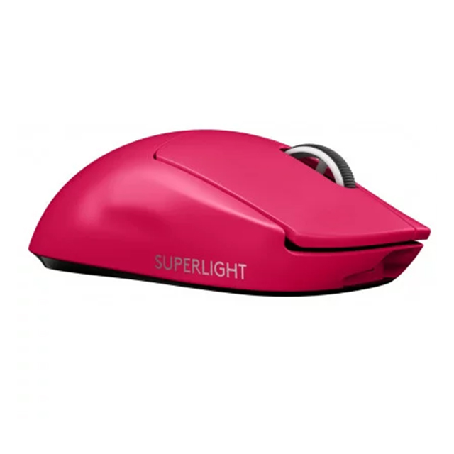 Mouse Logitech G PRO X Superlight Magenta, Lightspeed, Ultra Ligero, Inalámbrico, Sensor Hero 25K - 910-005955