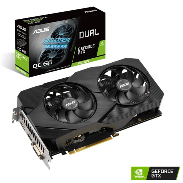 Tarjeta de Video Nvidia Asus Dual GeForce GTX 1660 Super OC Edition 6GB GDDR6 - DUAL-GTX1660S-O6G-EVO