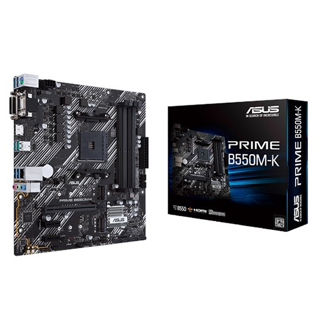 Tarjeta Madre ASUS PRIME B550M-K, AM4, Micro-ATX, DDR4, PCIe 4.0