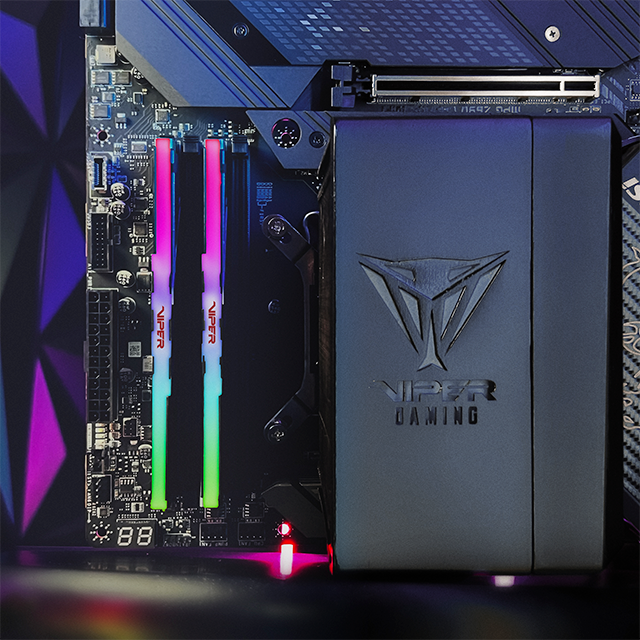 Memoria RAM Patriot Viper Venom RGB, 32GB (2x16GB), DDR5, 5600MHz, CL36, RGB, Negro/Rojo - PVVR532G560C36K
