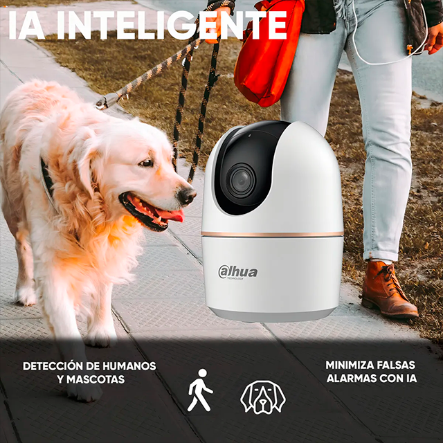 Cámara Dahua Hero-K51H, Wi-Fi 6, 5MP 2880×1620, Pan 355°, Tilt −5°~80°, Audio Bidireccional, microSD hasta 256GB – Hero-K51H