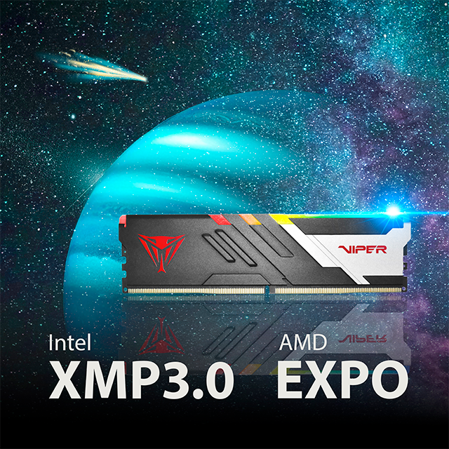 Memoria RAM Patriot Viper Venom RGB, 32GB (2x16GB), DDR5, 5600MHz, CL36, RGB, Negro/Rojo - PVVR532G560C36K