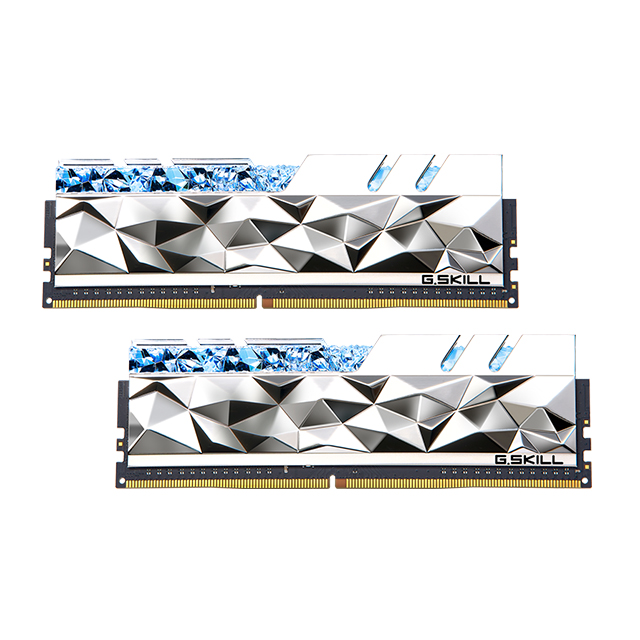 Memoria RAM G. Skill Trident Z Royal Elite Plata 16GB 2X8GB DDR4 4800MHZ CL19-28-28-48 1.50V - F4-4800C19D-16GTESC