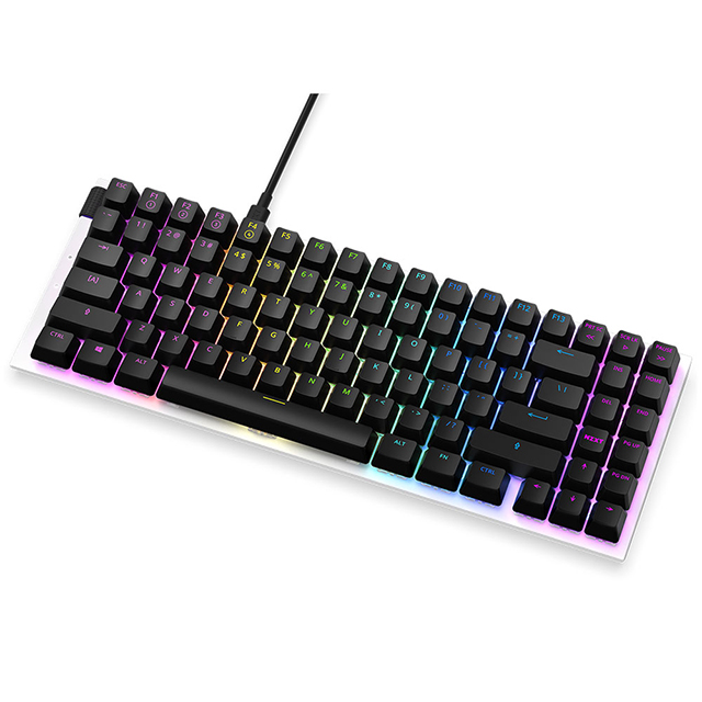 Teclado Mecánico Modular NZXT Function Mini TKL Blanco, Switches Gateron Red, RGB, Hot Swap, USB C, Ingles - KB-175US-WR