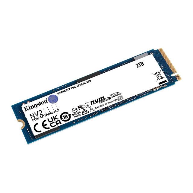 Unidad de Estado Solido SSD NVMe M.2 Kingston NV2 2000GB, 3500/2800 Mb/s, PCI Express 4.0 - SNV2S/2000G