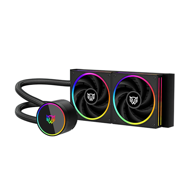 Enfriamiento Líquido Balam Rush Hydrox Pro V2 HX24, 240mm, 2 Ventiladores, RGB, Negro - BR-941884