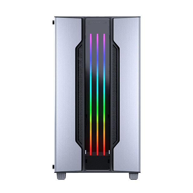 Gabinete Cougar Gemini M Silver, RGB, Cristal Templado, Micro ATX, 385TMB0.0002