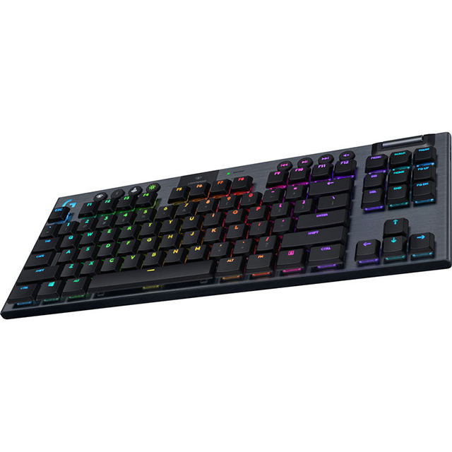 Teclado Mecánico Logitech G915 TKL Negro, GL Tactile, Lightsync RGB, Lightspeed, Bluetooth - 920-009495