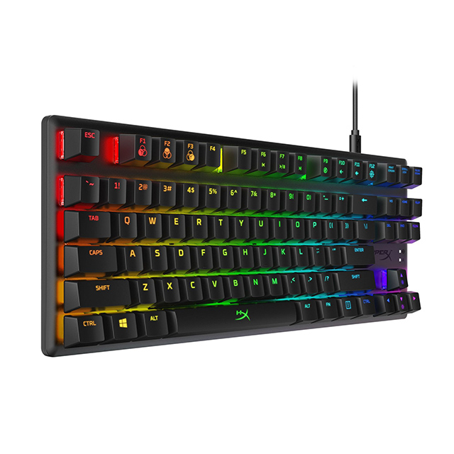 Teclado Mecánico HyperX Alloy Origins Core TKL, RGB, Switches Aqua, Ingles - HX-KB7AQX-US