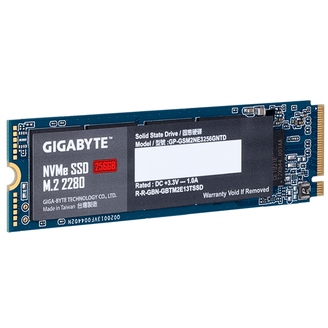 Unidad de Estado Solido SSD NVMe M.2 Gigabyte 256GB, 1700/1100, PCI Express 3.0 - GP-GSM2NE3256GNTD
