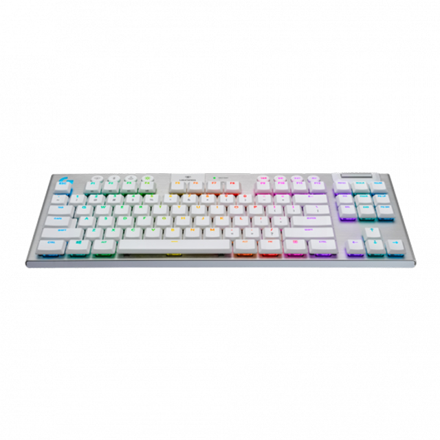 Teclado Mecánico Logitech G915 TKL Blanco, GL Tactile, Lightsync RGB, Lightspeed, Bluetooth - 920-009660