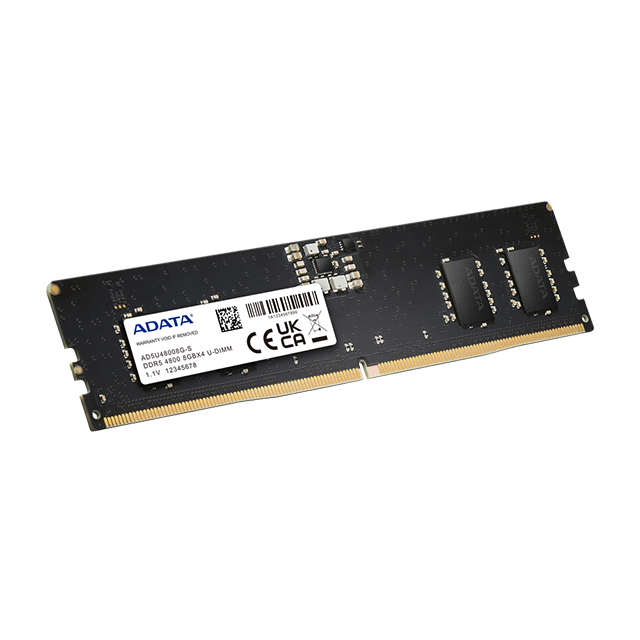 Memoria RAM ADATA Premier, 16GB (1×16GB), DDR5, 4800MHz, CL40, UDIMM, 1.1V – AD5U480016G-S