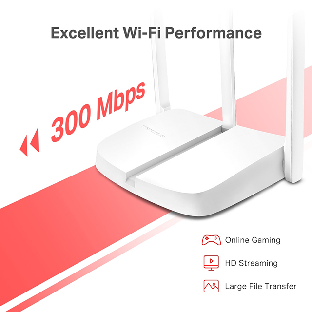 Router Mercusys MW306R | 300Mbps | 2.4Ghz | 4 Modos en 1 | Router | Extensor | Access Point | WISP