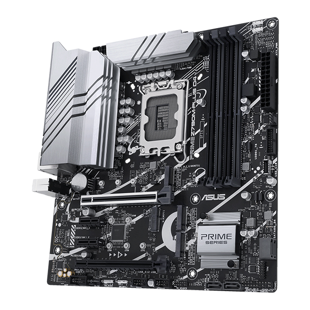 Tarjeta Madre Asus Prime Z790M-Plus D4, Micro-ATX, 12th y 13th Gen Intel, LGA1700, DDR4 5333Mhz OC, x3 M.2, Aura Sync, Thunderbolt 4