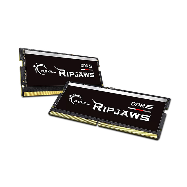 Memoria RAM G.SKILL Ripjaws 32GB (2x16GB) DDR5-5600 SO-DIMM, CL40, 1.10V, Intel XMP 3.0 - F5-5600S4040A16GX2-RS