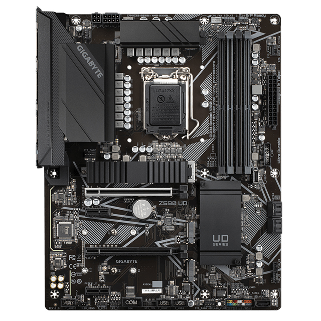 Tarjeta Madre Gigabyte Z590 UD, 10-11 Gen Intel, DDR4 5333Mhz OC, ATX, Triple M.2, Socket LGA1200