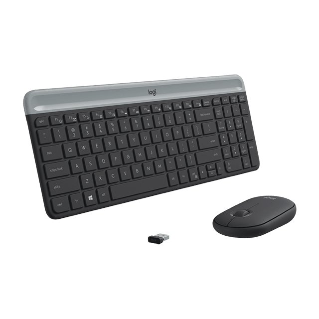 Combo de Teclado y Mouse Logitech Slim Combo MK470, Inalambrico, Español - 920-009437