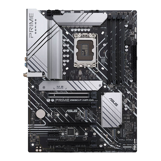 Tarjeta Madre Asus Prime Z690-P WIFI D4, ATX, 12th Gen Intel, LGA1700, DDR4 5333Mhz OC, 3x M.2, Thunderbolt 4, Aura Sync