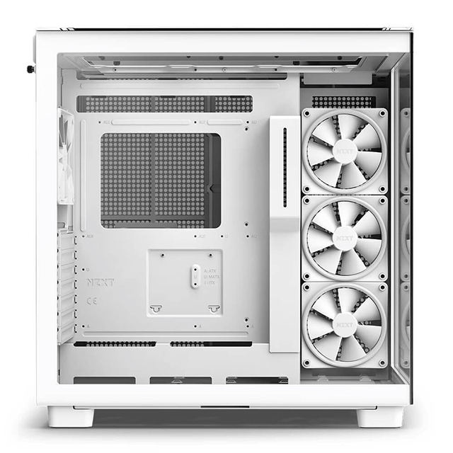 Gabinete NZXT H9 Elite Blanco, ATX, Cristal Templado, 3 Ventiladores RGB, 1 Ventilador sin RGB - CM-H91EW-01