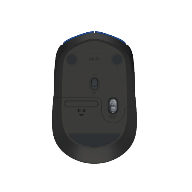 Mouse Logitech M170 Azul, Inalámbrico, 3 Botones, 1,000 DPI - 910-004800