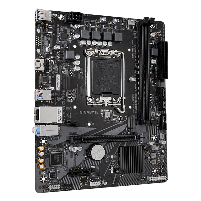 Tarjeta Madre Gigabyte H610M H DDR4, Micro-ATX, 12th, 13th y 14th Gen Intel, LGA1700, DDR4 3200MHz, Intel H610 Express, HDMI, D-Sub, M.2, GbE LAN - B0C3XJPGM6