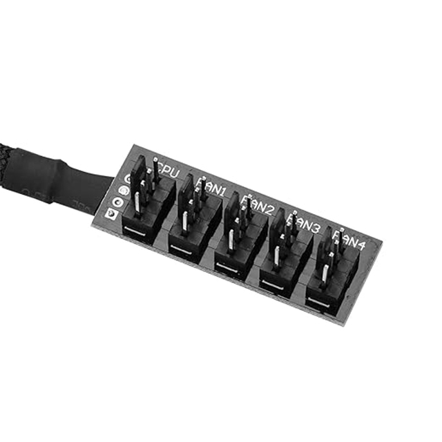 Cable Divisor PWM 1 a 5, 4 Pines, Extensión de Alimentación para PC, Adaptador Hub Trenzado - PWM-4P5FHUB