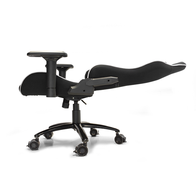 Silla Gamer GameFactor CGC600, Tela, Reclinable, Negro/Rojo