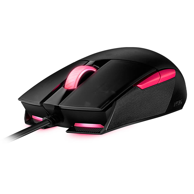 Mouse Asus ROG Strix Impact ll Electro Punk, Alámbrico, 6200 DPI, RGB, Aura Sync