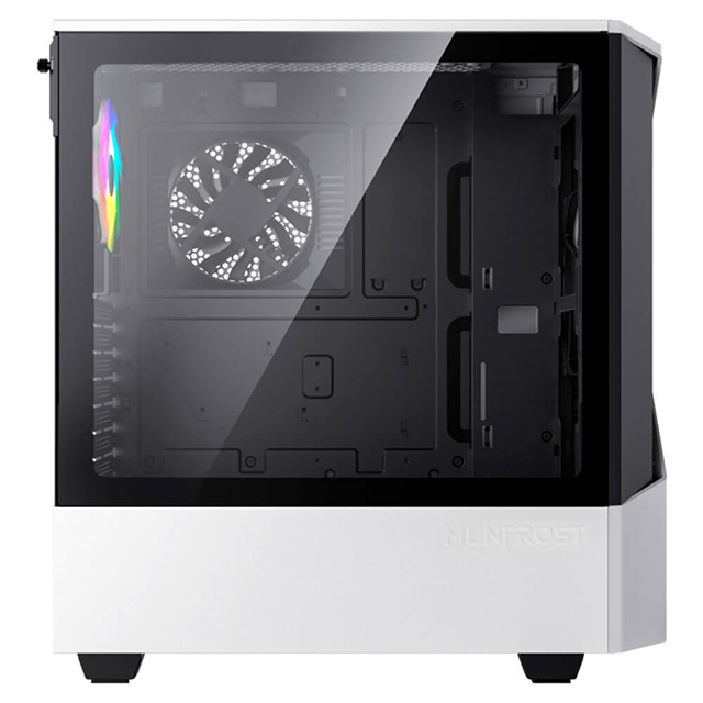 Gabinete Munfrost Panda Pro White, E-ATX, Cristal Templado, 2 Ventiladores ARGB