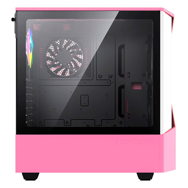 Gabinete Munfrost Panda Pro Pink, E-ATX, Cristal Templado, 2 Ventiladores ARGB