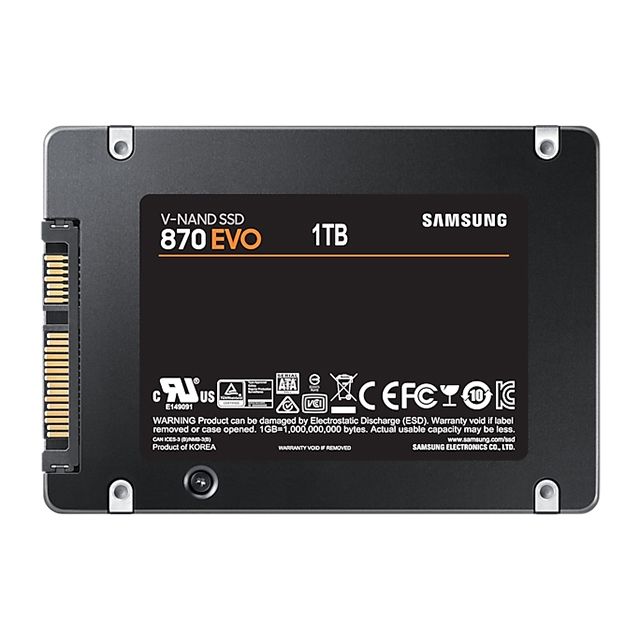 Unidad de Estado Sólido SSD Samsung 870 EVO, 4 TB, 2.5", SATA III, Lectura 560 MB/s, Escritura 530 MB/s – MZ-77E4T0