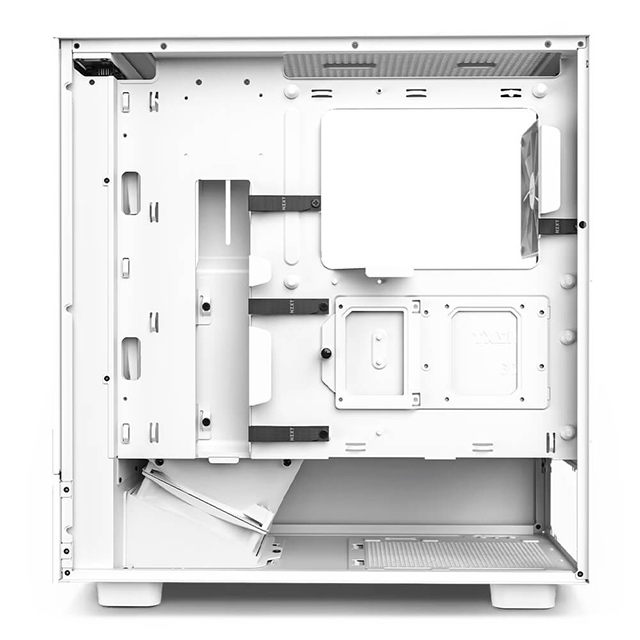 Gabinete NZXT H5 Flow Blanco, ATX, Cristal Templado, 2 Ventiladores F Quiet 120mm - CC-H51FW-01