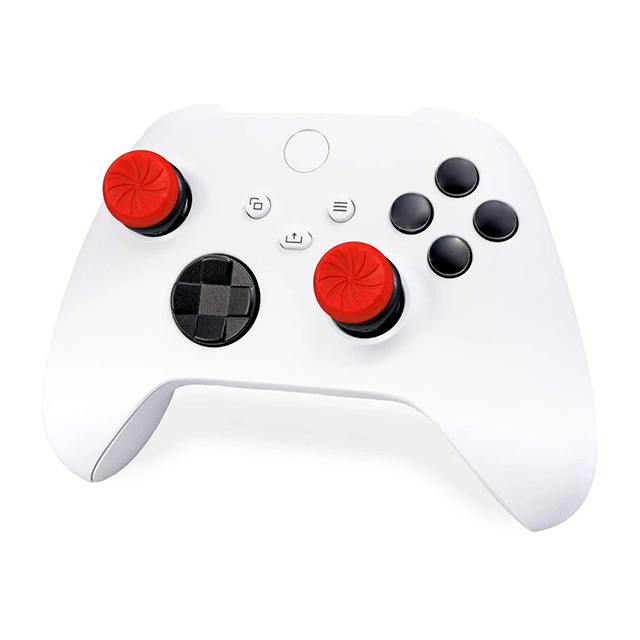 KontrolFreek - FPS Freek Inferno - para Xbox One y Series X|S | Performance Thumbsticks | 2 Alturas Elevadas, Precisión y Agarre Mejorados | Rojo
