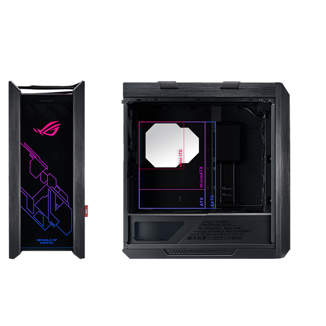 Gabinete Asus ROG Strix GX601 Helios, E-ATX, Cristal Templado, Aura Sync, RGB