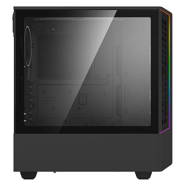 Gabinete Munfrost Panda Negro RGB, ATX, Cristal Templado, 1 Ventilador ARGB