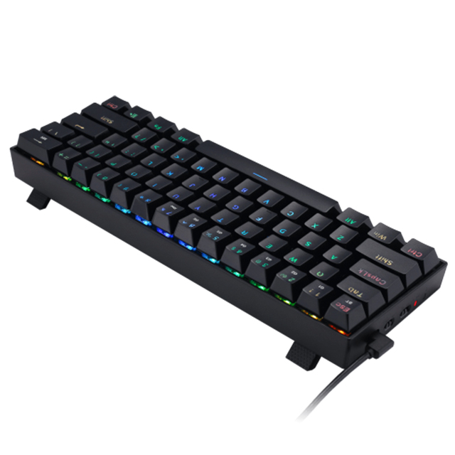 Teclado Mecanico Redragon Draconic K530-RGB Black, 60%, Switches Redragon Brown - 8800-0059 